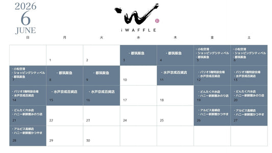 6月国内販売日程（i WAFFLE）