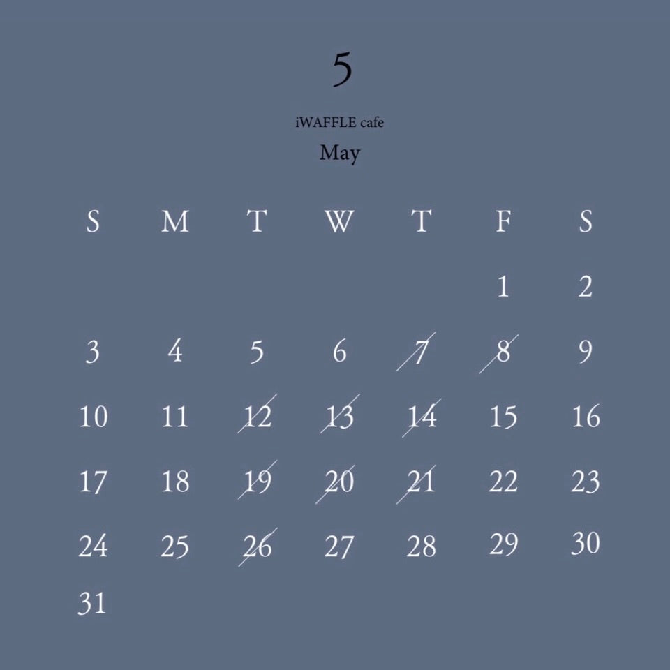 5月cafe営業日