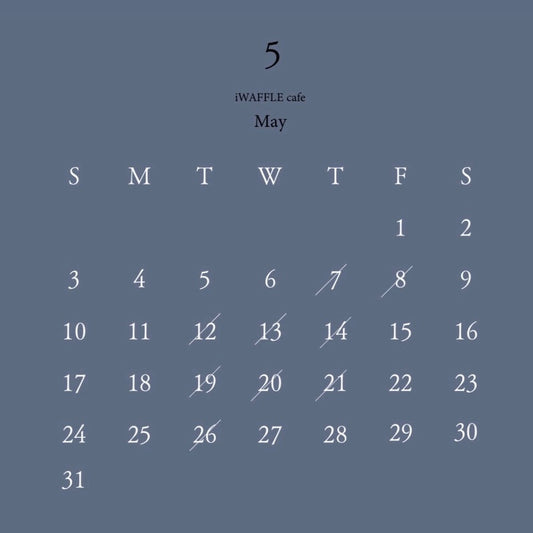 5月cafe営業日