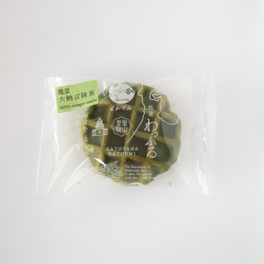 能登わっふる　　能登大納言抹茶